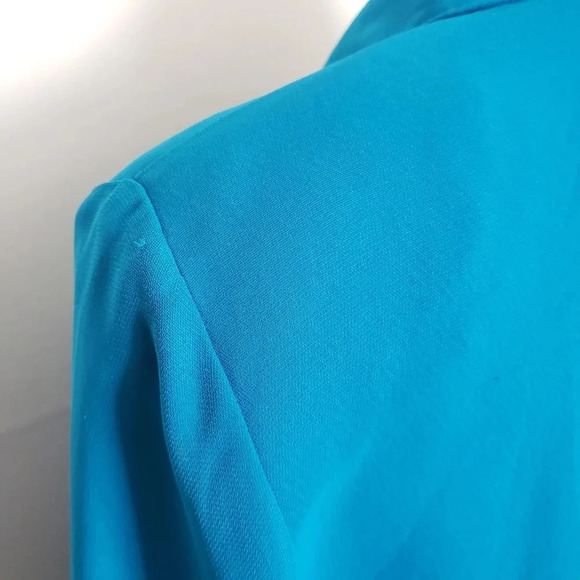 Liz Baker Vintage Blue Button Down  Shirt - Picture 5 of 11